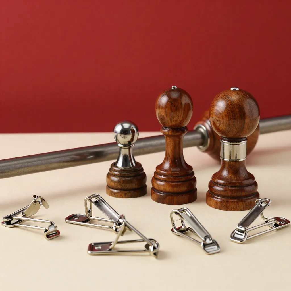 Hvide kurtainklip i moderne design