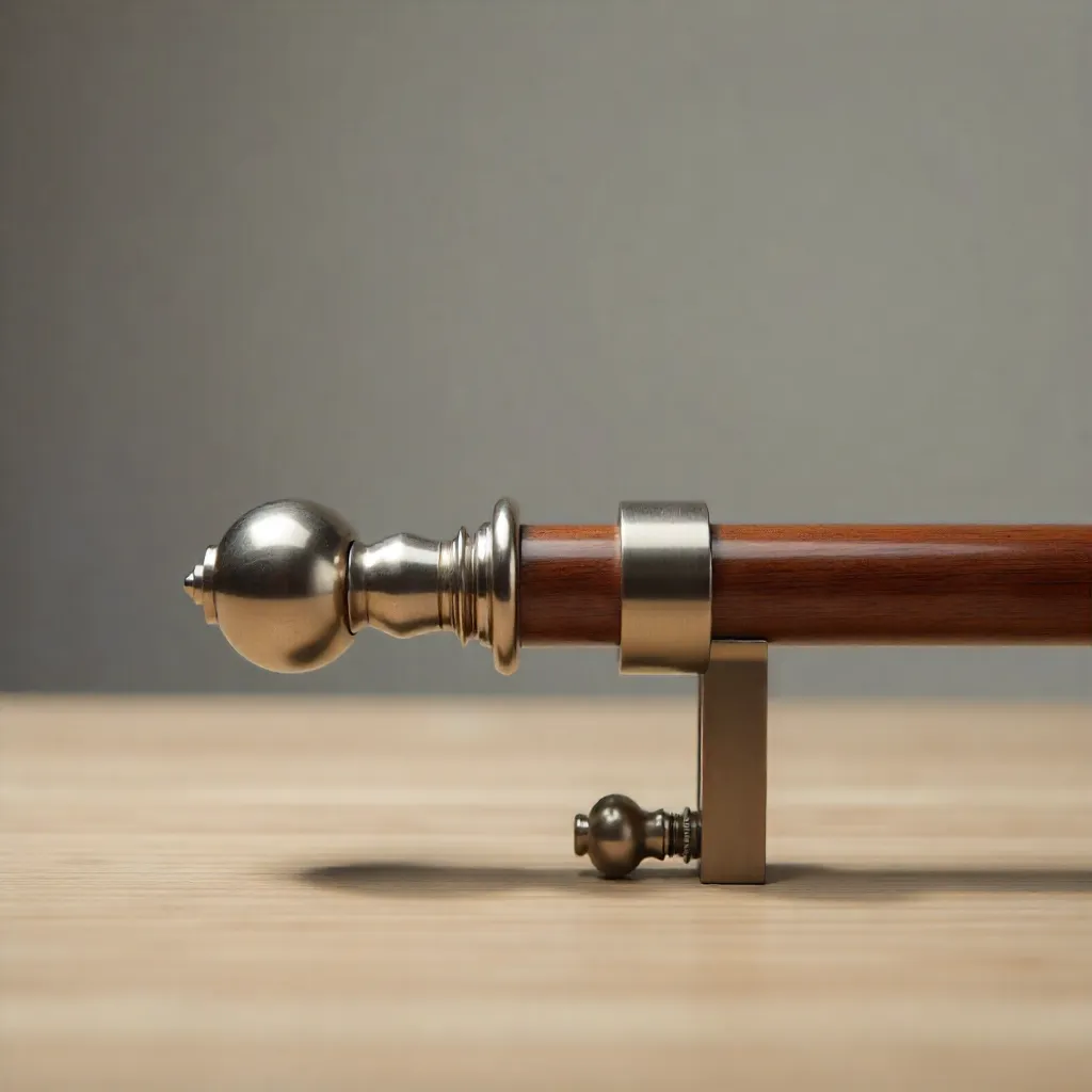 Sorte kurtainstænger i moderne design