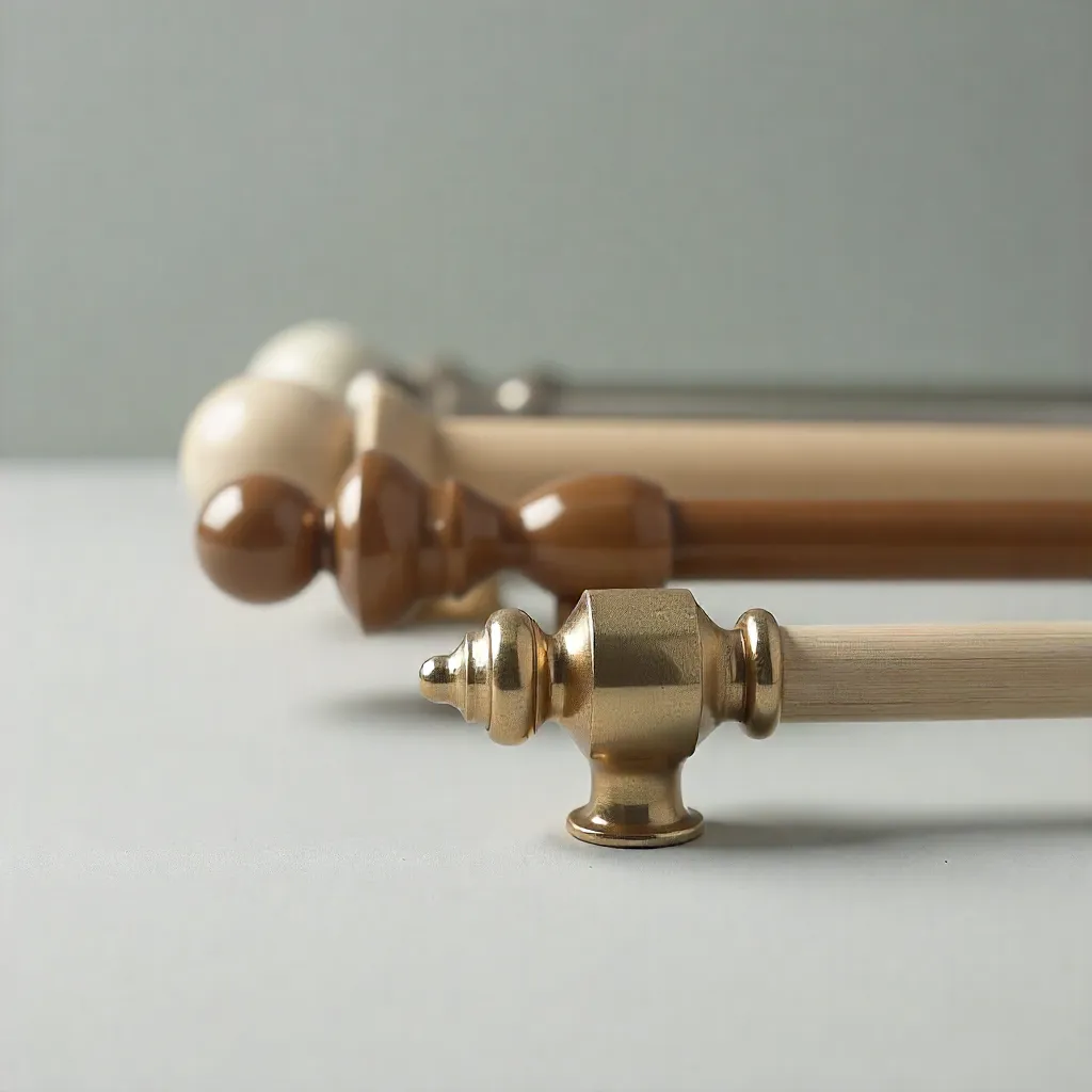 Komplet kurtainopsætning med alle komponenter