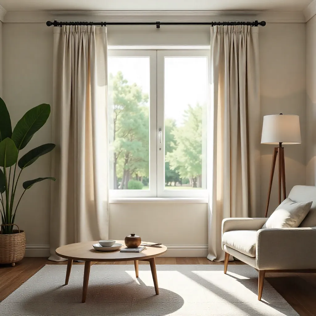 Forskellige materialefinish til kurtainstænger